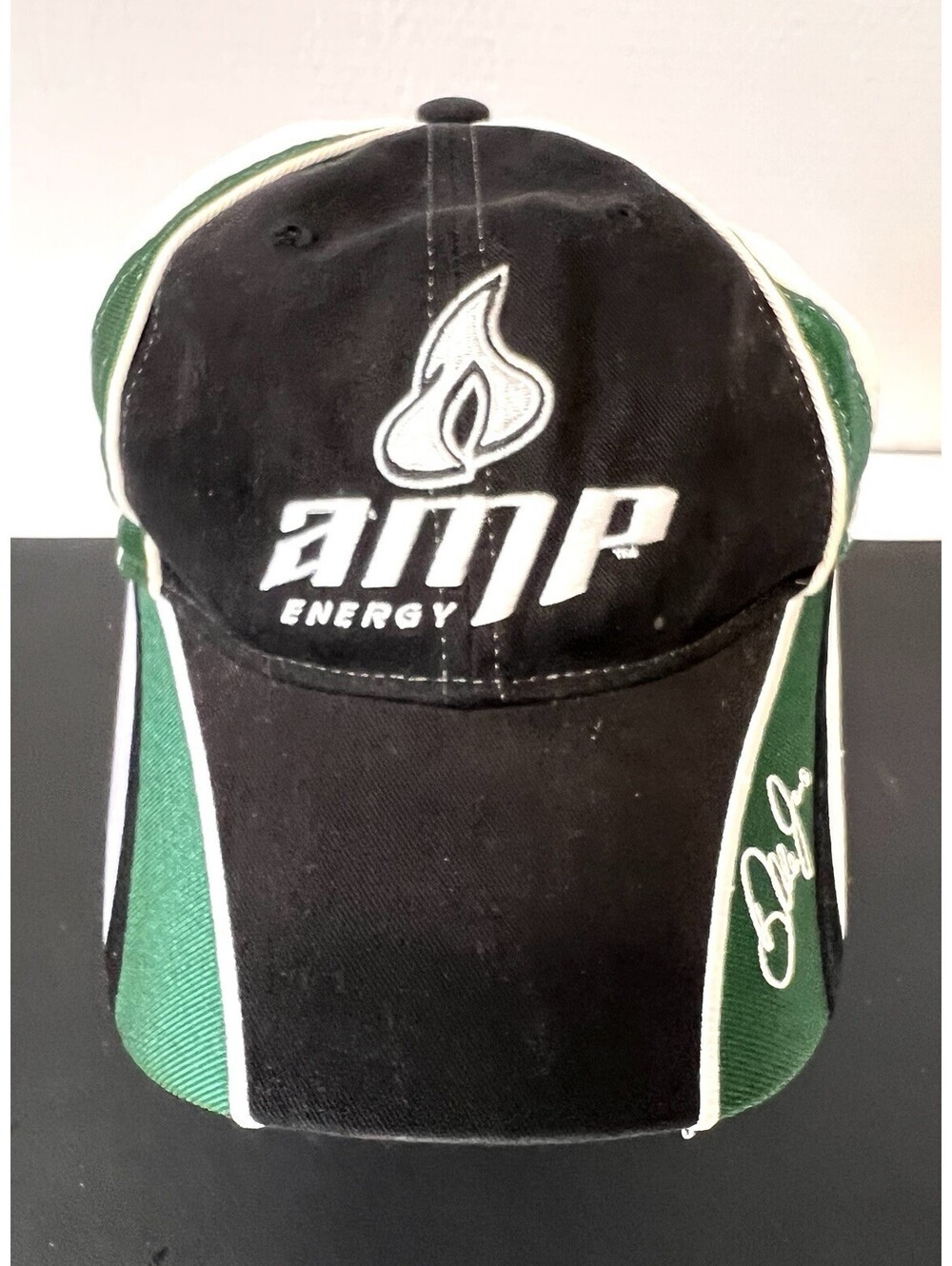 Dale Earnhardt Jr. NASCAR Amp Energy Motorsports Racing Green Black Cap Hat